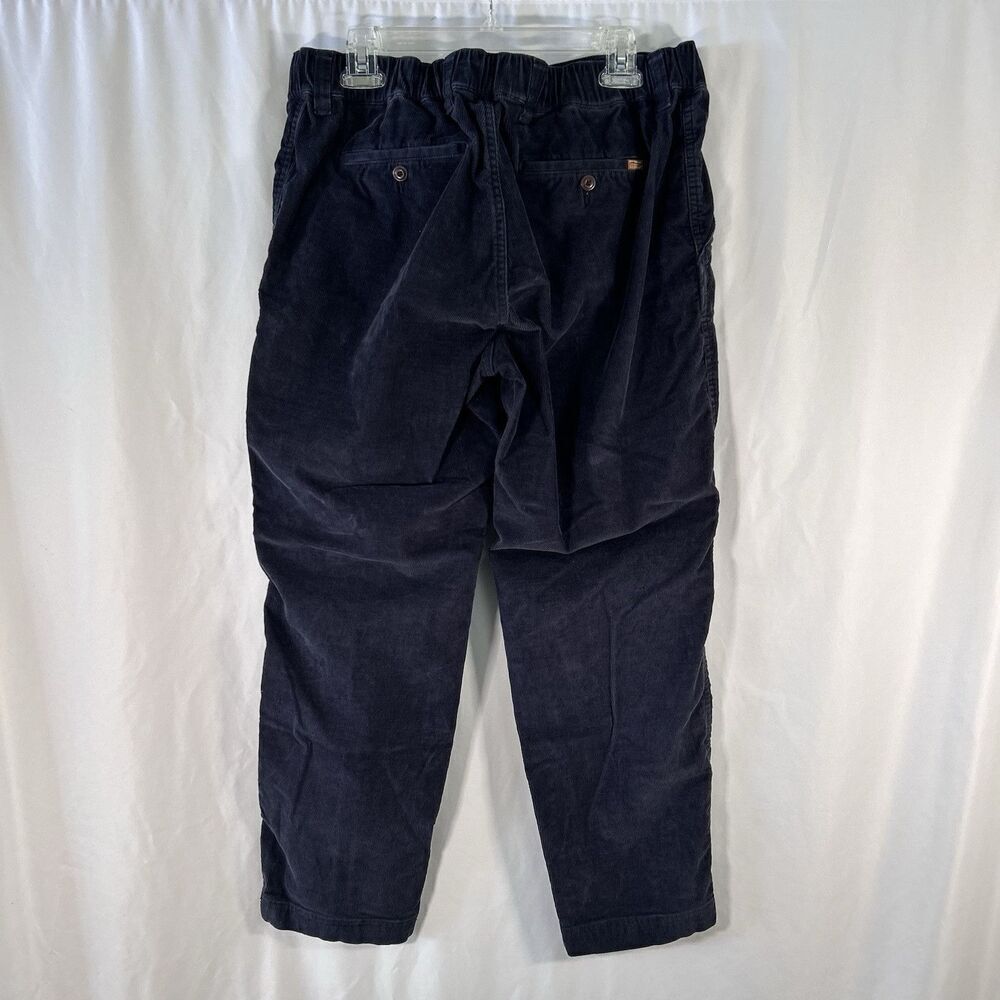 LL Bean Corduroy Pants Men 28 Blue Drawstring Beanflex Standard Fit Cotton Blend - Picture 5 of 11